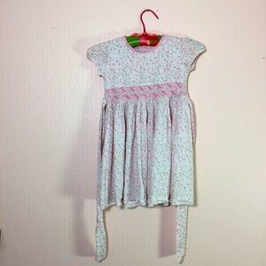 Pilluela Hand Smocked 100% Cotton Floral Dress